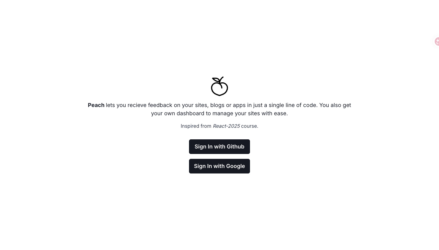 peach vercel app
