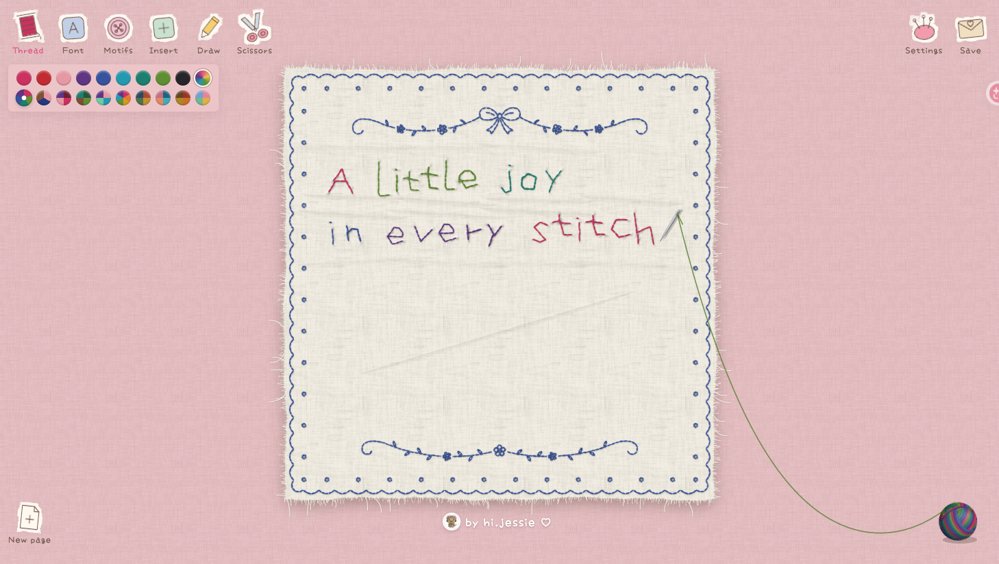 ilovestitching vercel app