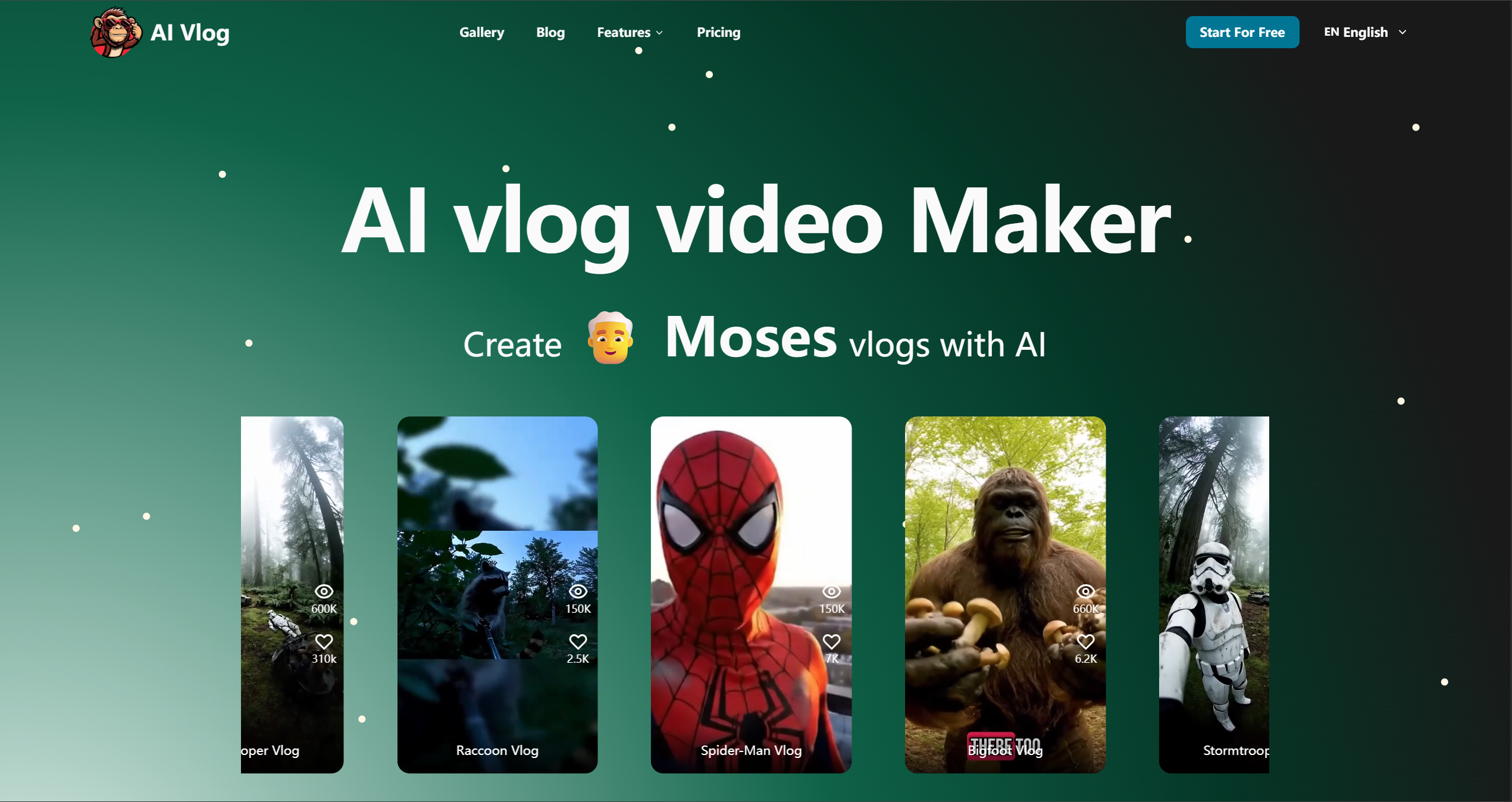 AI Vlog Video Maker