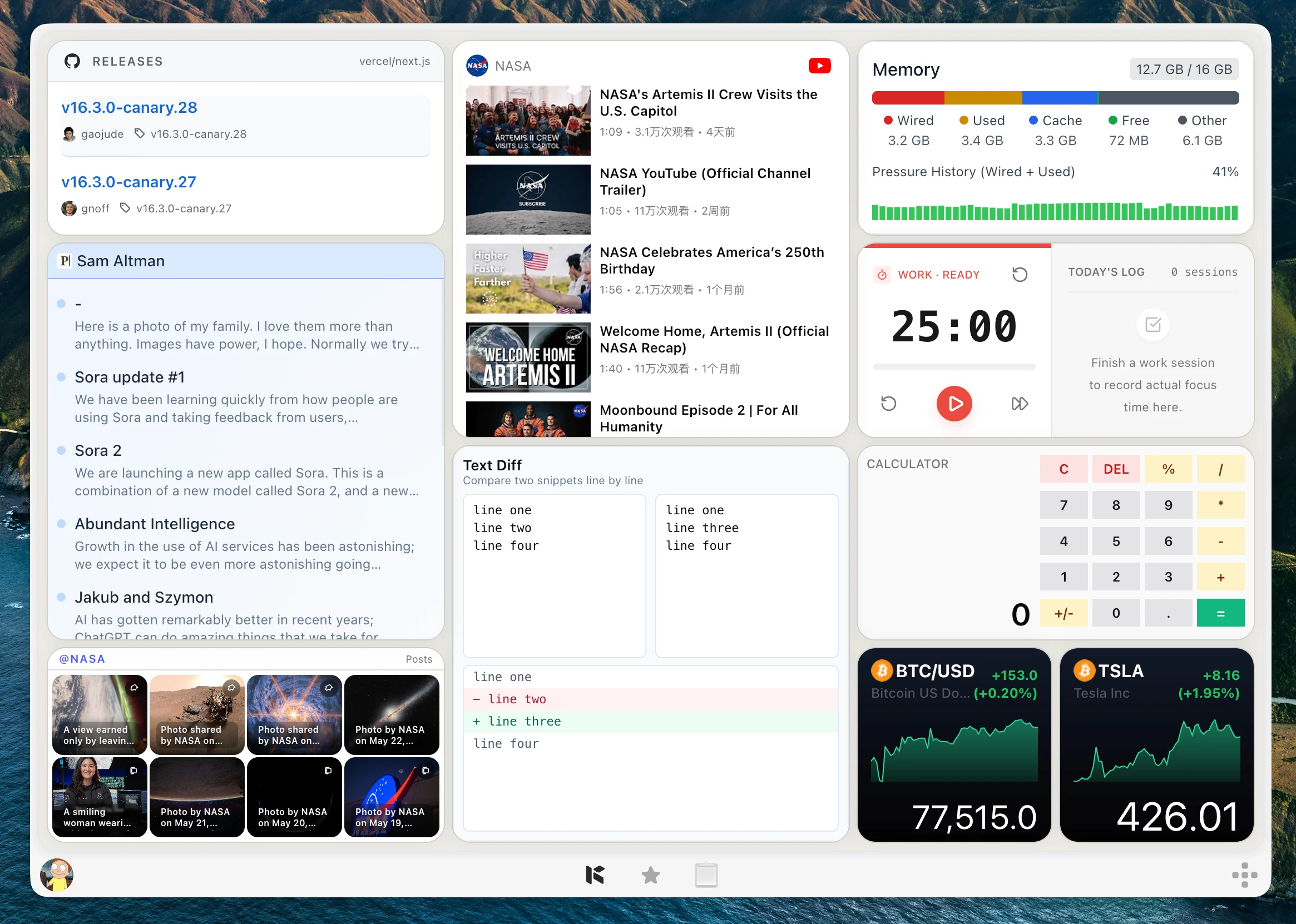 kepo - mac widgets