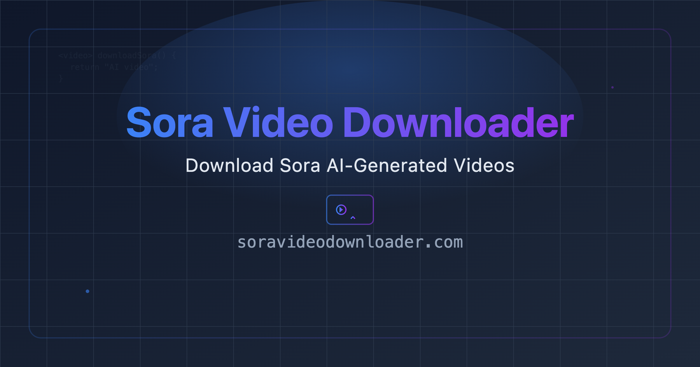Sora watermark Remover
