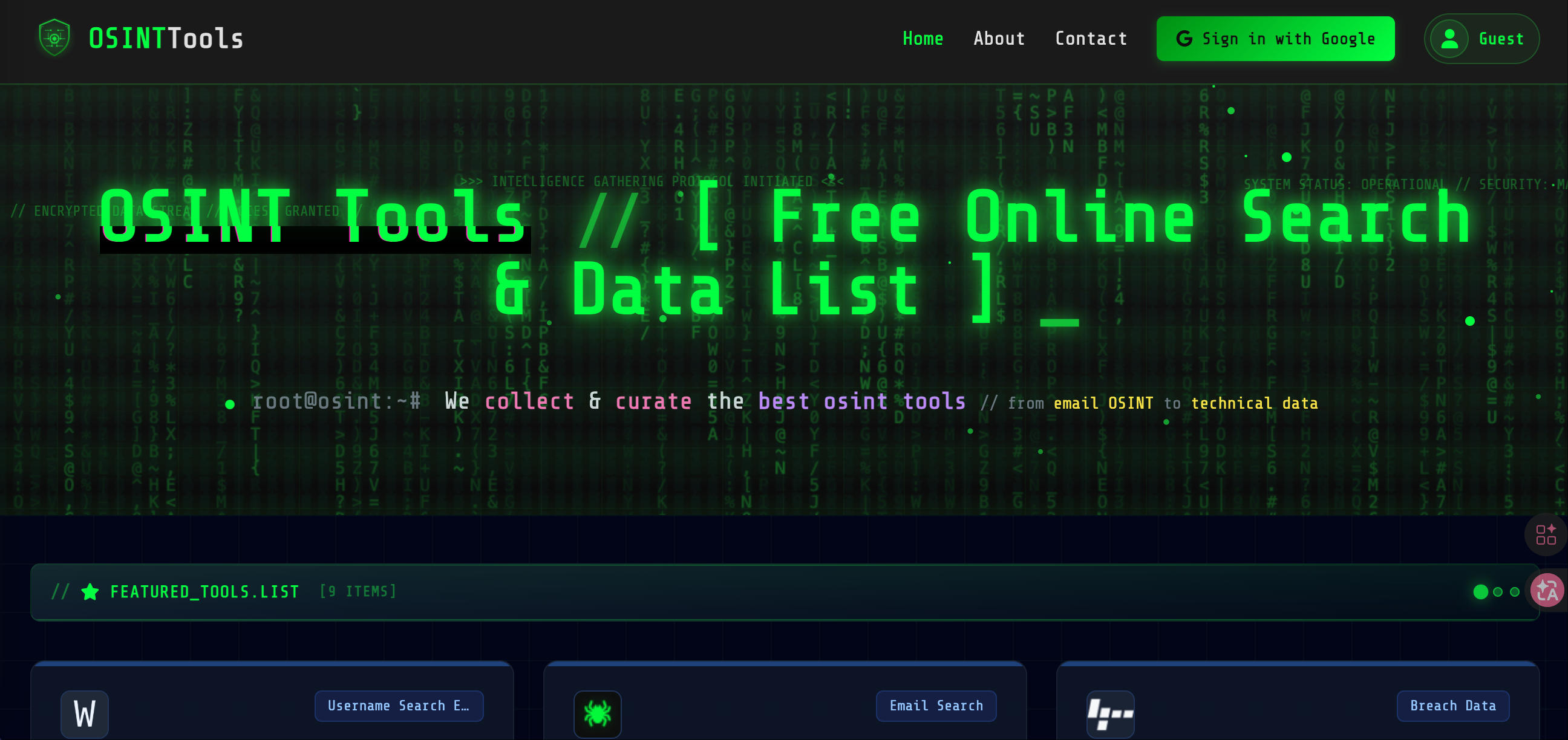 OSINT Tools
