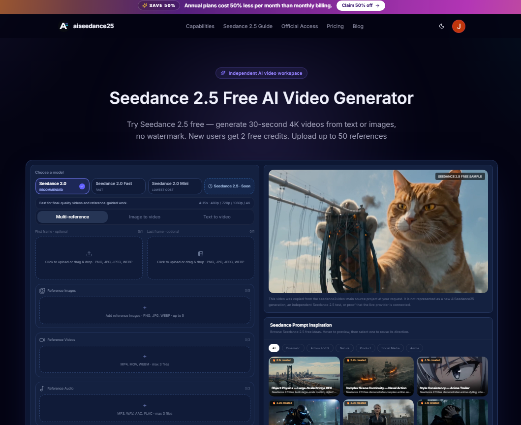 Seedance 2.5 Free AI Video Generator