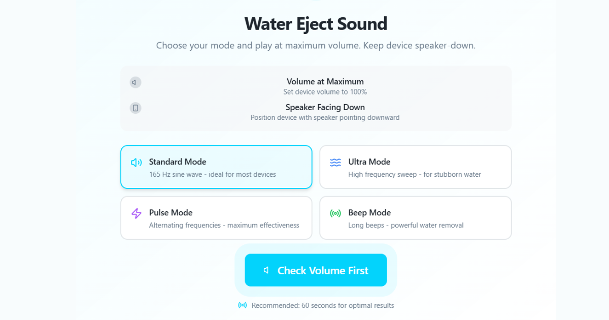 Water Removal Sound