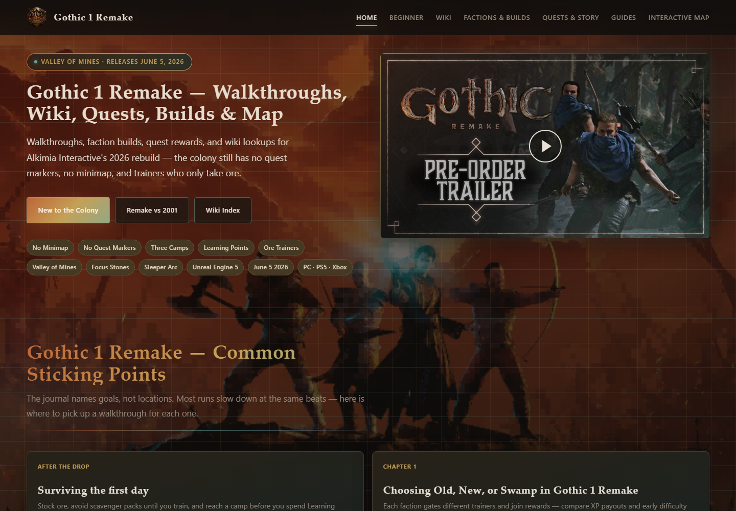 Gothic 1 Remake Guide