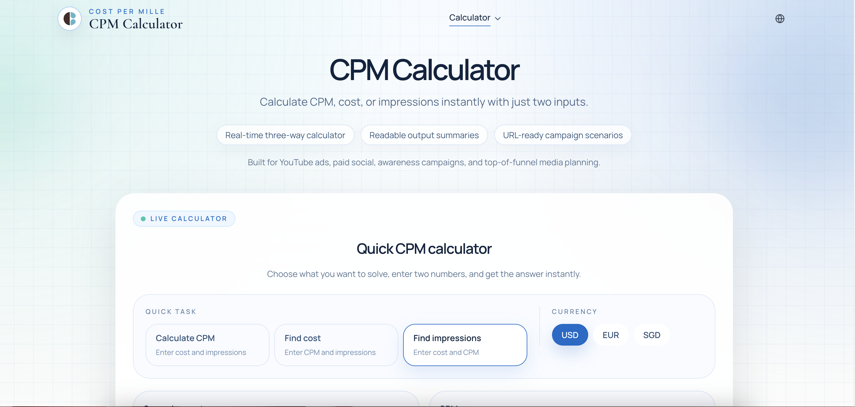 CPM Calculator