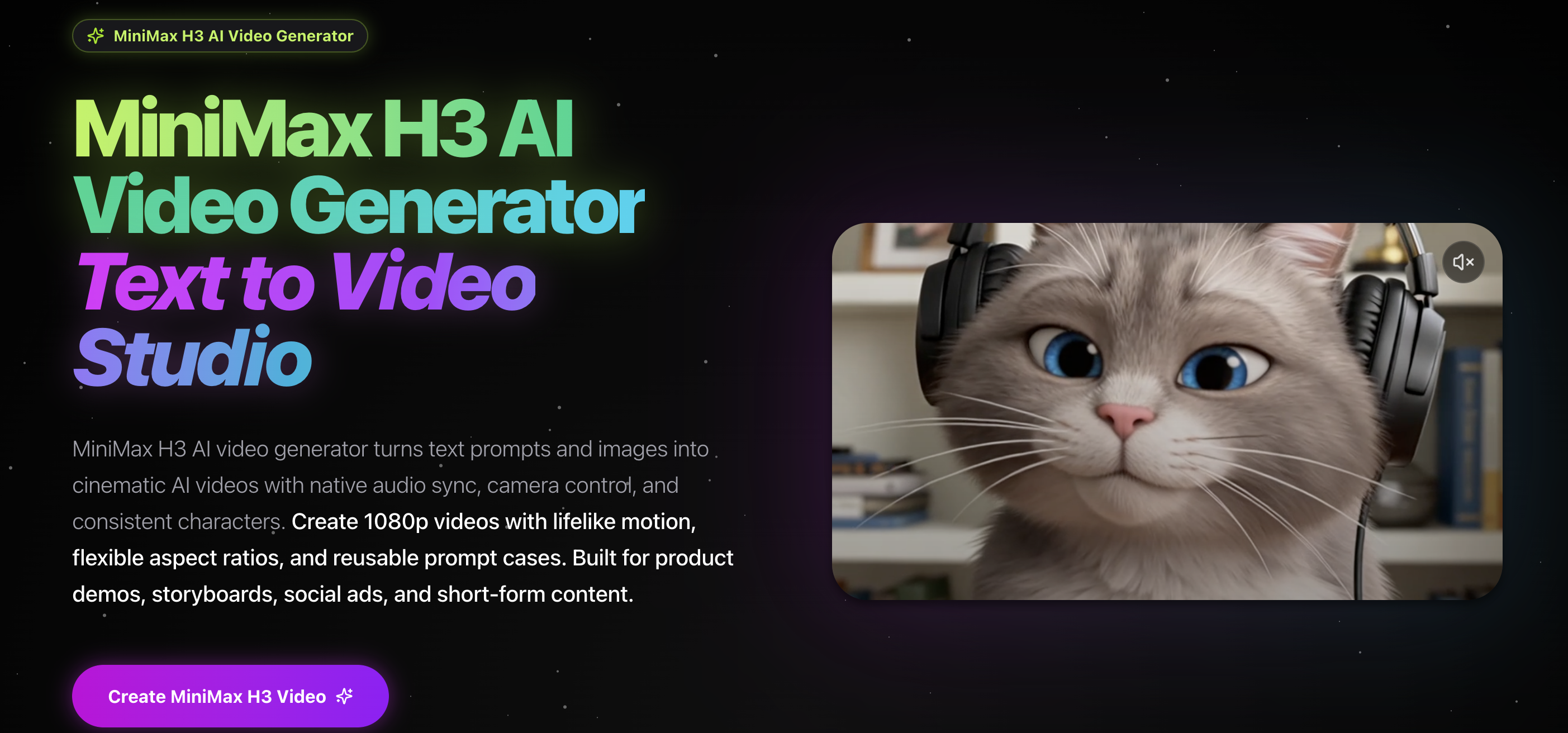MiniMax H3 AI Video Generator